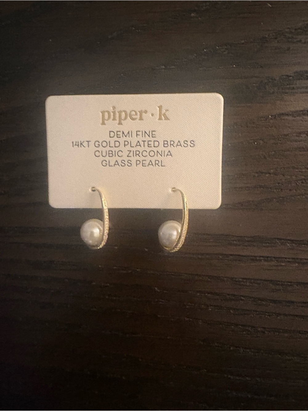 NEW Piper K Pearl Earrings